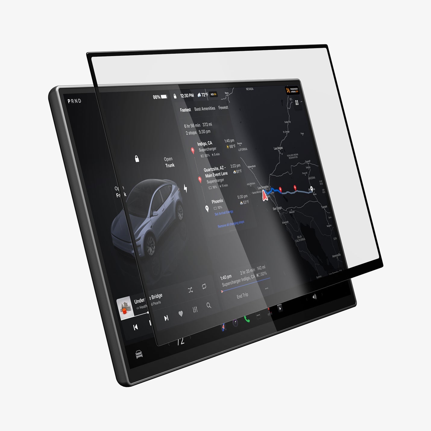 Tesla Series - Screen Protector GLAS.tR EZ Fit | Anti-Glare 16 inch