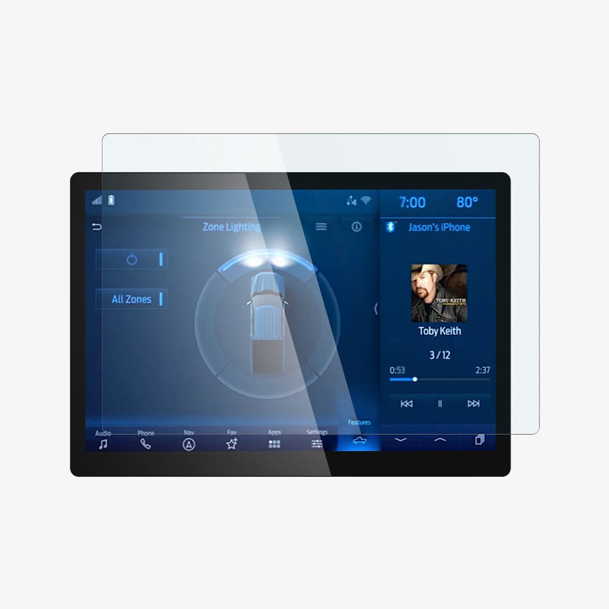 Ford Models - Screen Protector GLAS.tR SLIM | Anti-Glare
