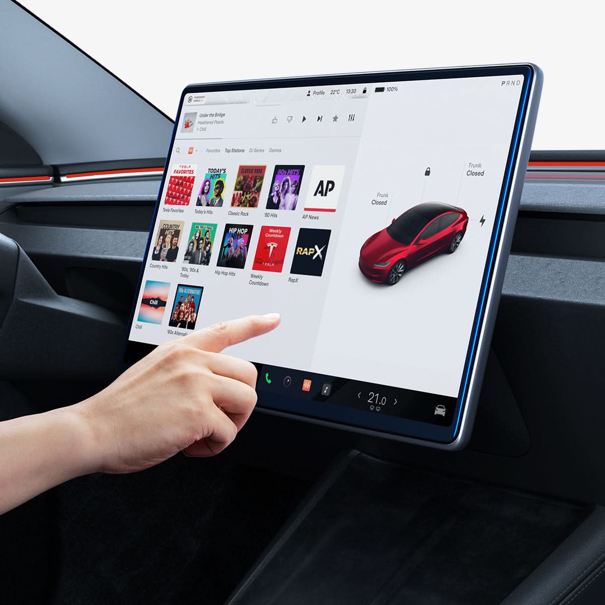 Tesla Series - Screen Protector GLAS.tR EZ Fit | 15.4 inch