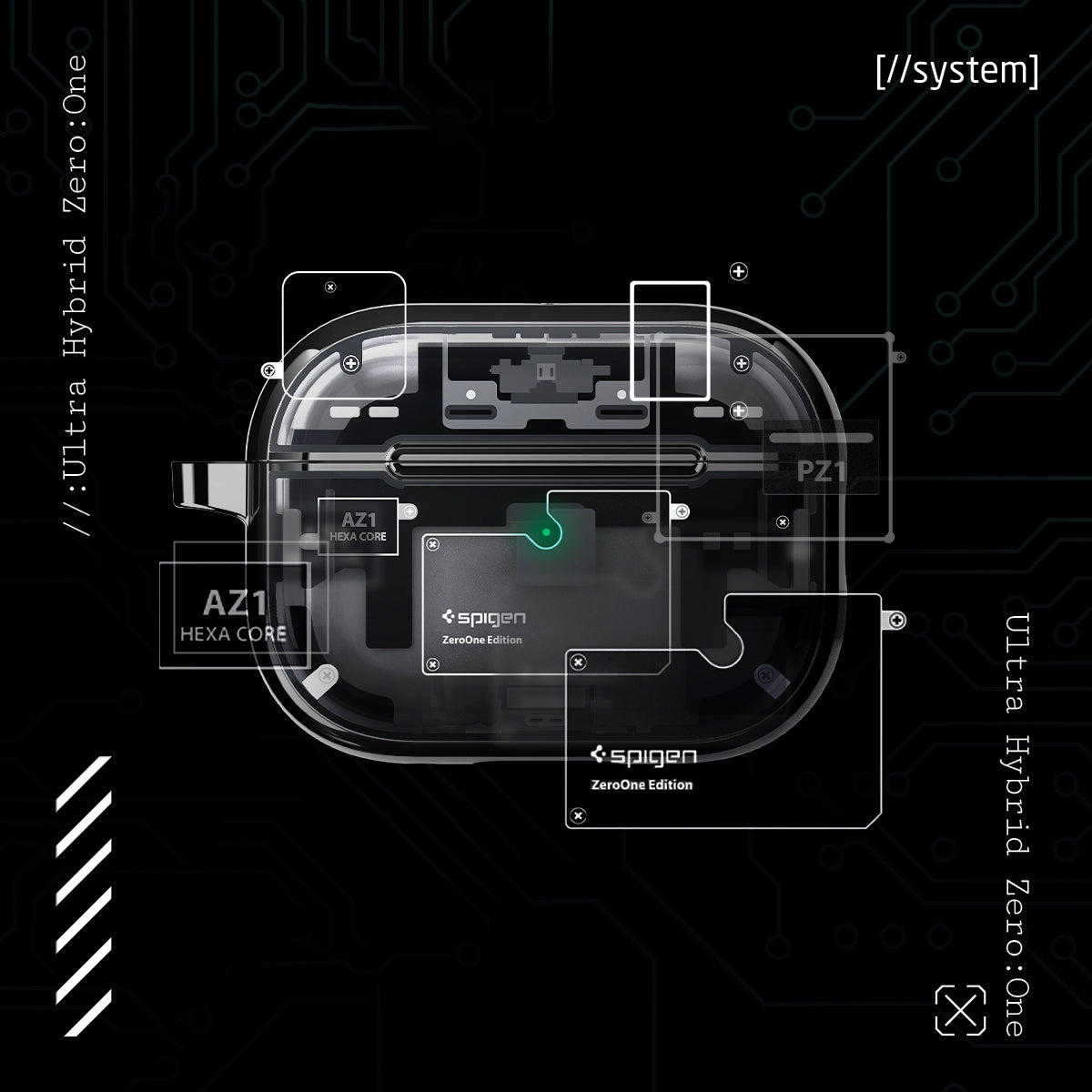 AirPods Series - Ultra Hybrid Zero One (Mag Fit)