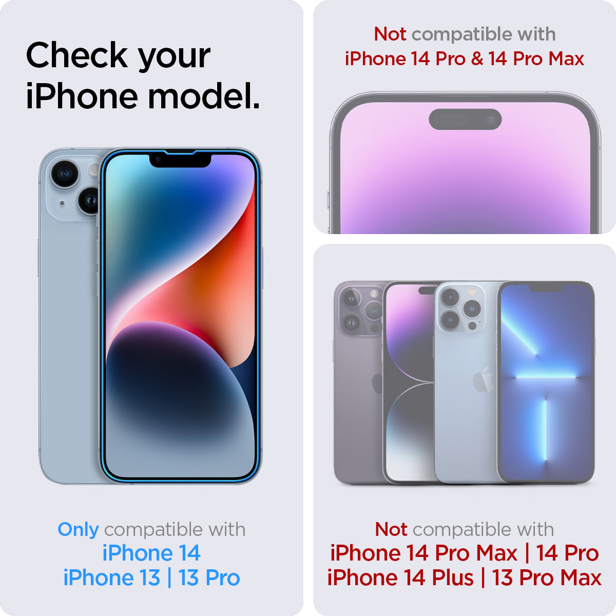 iPhone 14 Series - EZ Fit GLAS.tR | Sensor Protected