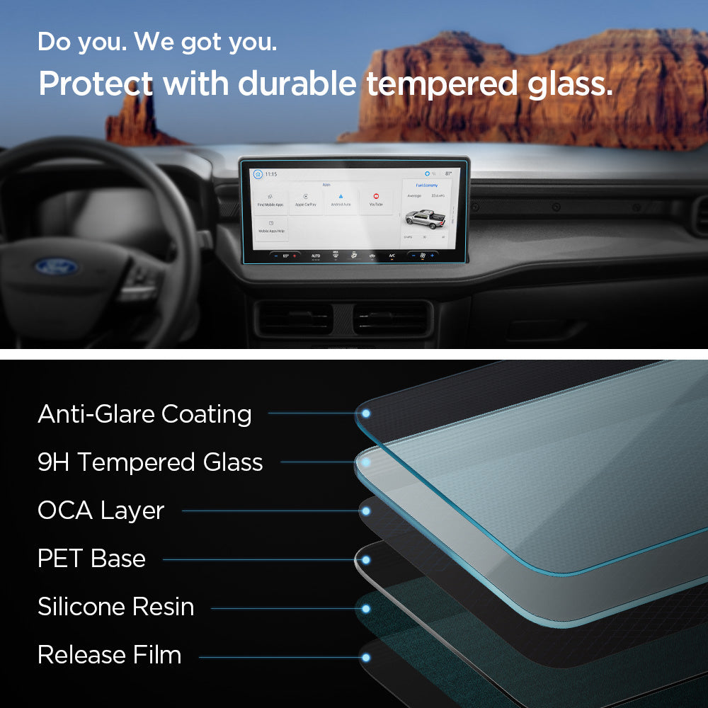 Ford Models - Screen Protector GLAS.tR SLIM | Anti-Glare