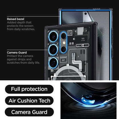 Galaxy S24 Series - Ultra Hybrid Metal Ring Zero One (Mag Fit)