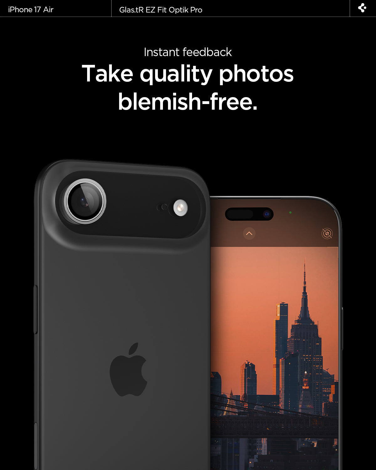 iPhone 17 Series - Optik Pro EZ Fit Lens Protector
