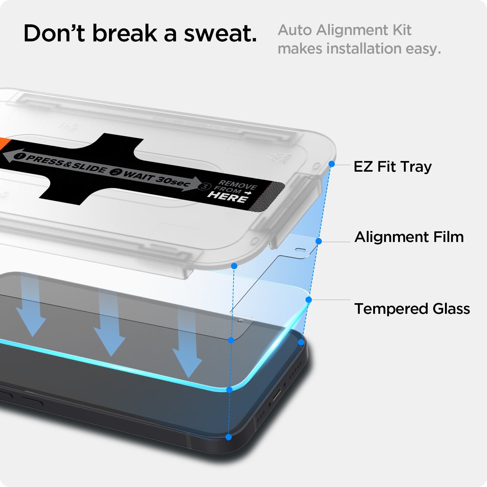 iPhone 13 Series - EZ Fit GLAS.tR | Sensor Protected