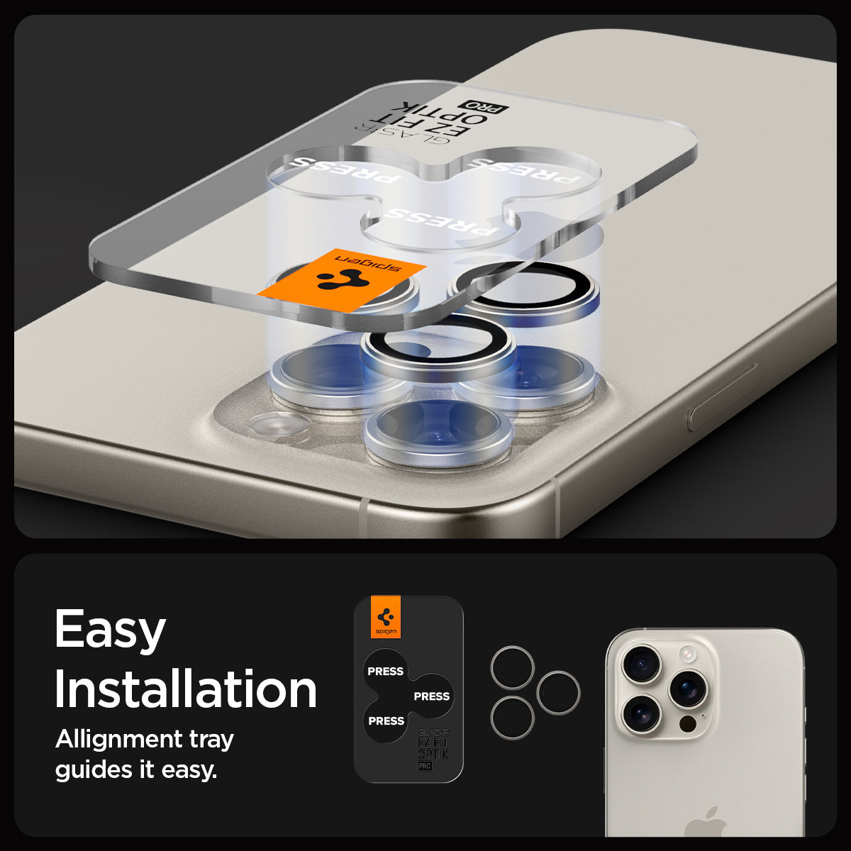 iPhone 16 Series - Optik Pro EZ Fit Lens Protector