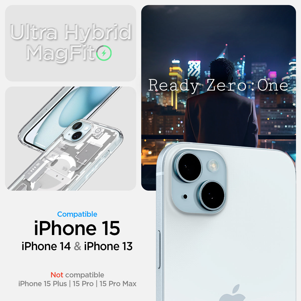 iPhone 15 Series - Ultra Hybrid Zero One (Mag Fit)