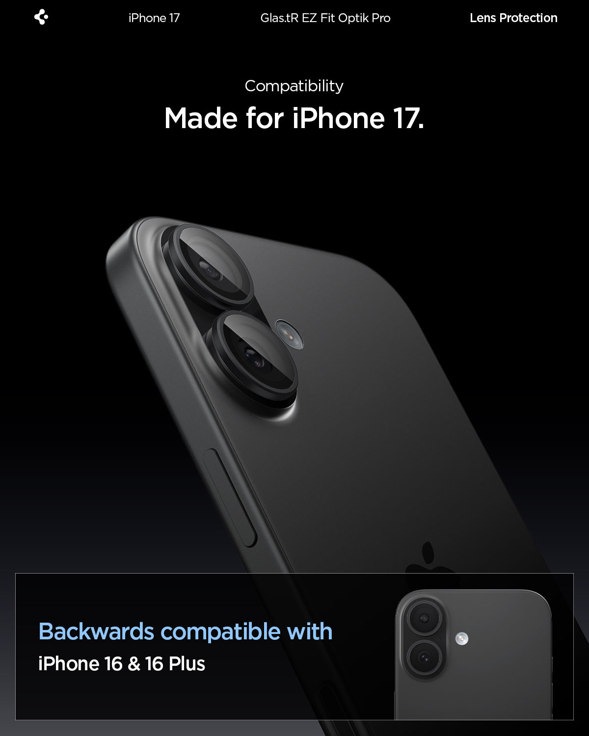 iPhone 17 Series - Optik Pro EZ Fit Lens Protector