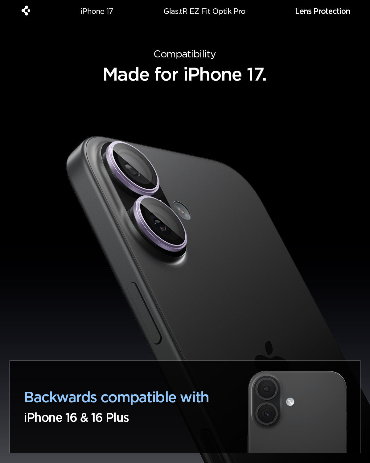 iPhone 17 Series - Optik Pro EZ Fit Lens Protector
