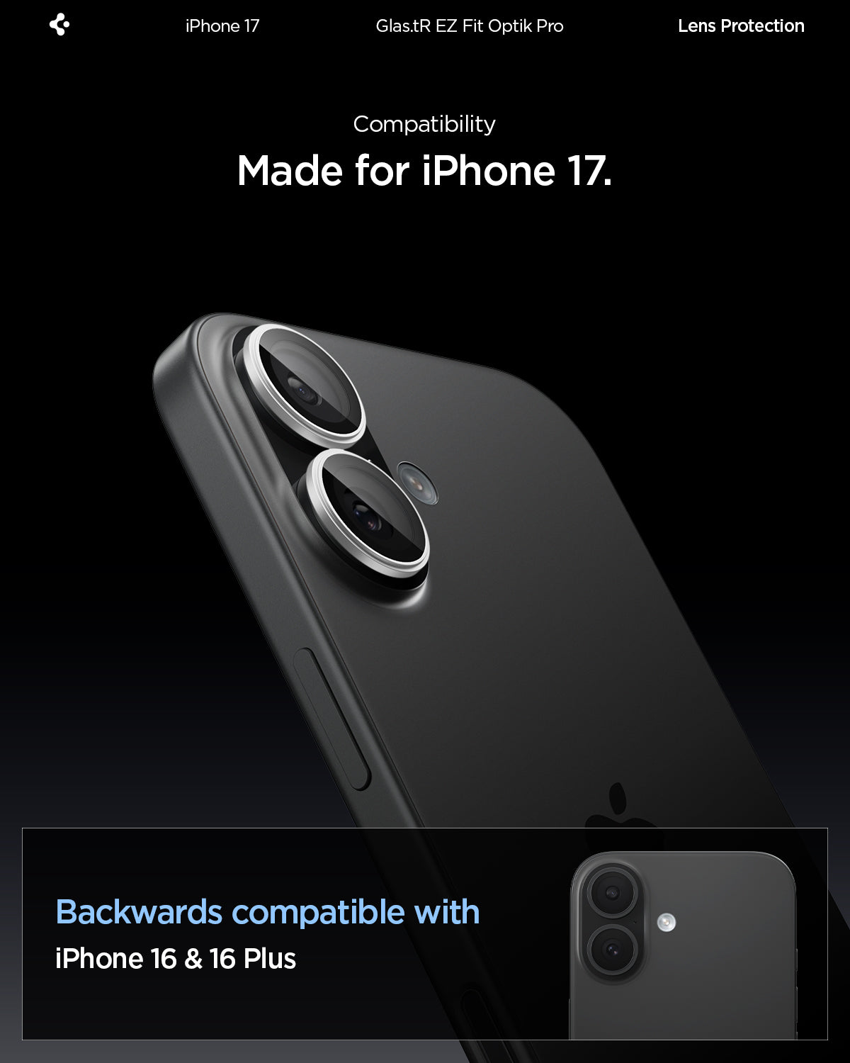 iPhone 17 Series - Optik Pro EZ Fit Lens Protector