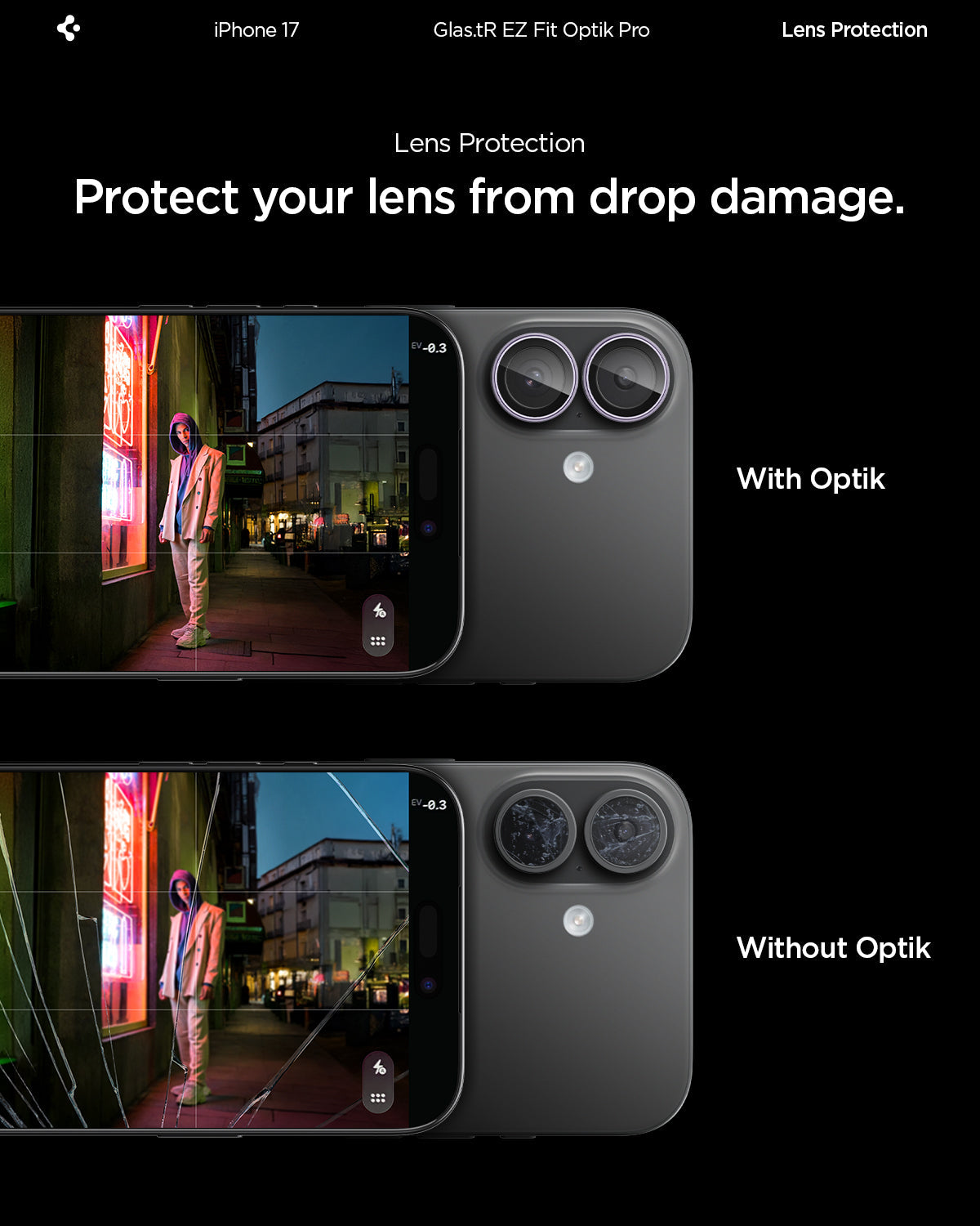 iPhone 17 Series - Optik Pro EZ Fit Lens Protector
