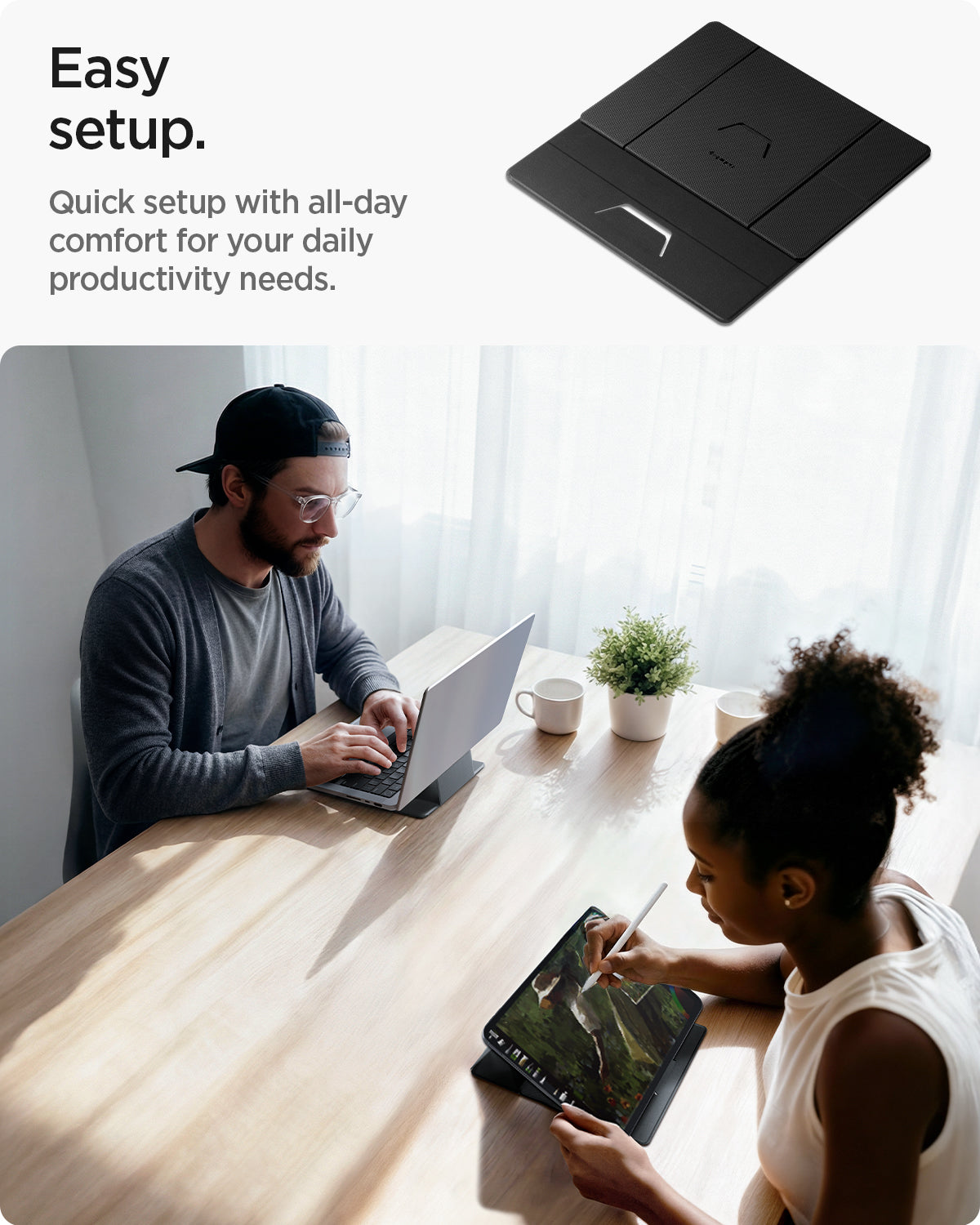 Slim Fold Laptop Stand | Non-Adhesive