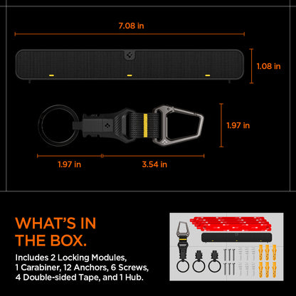 Carabiner (Magnetic Keychain) Holder Hub