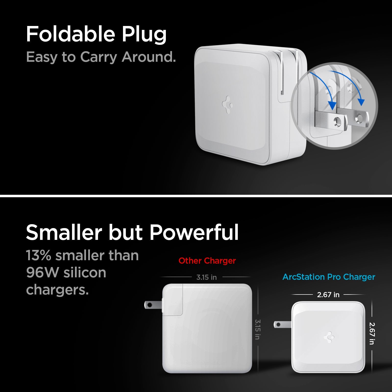 ArcStation Pro GaN 100W Dual Port Wall Charger | PE2006