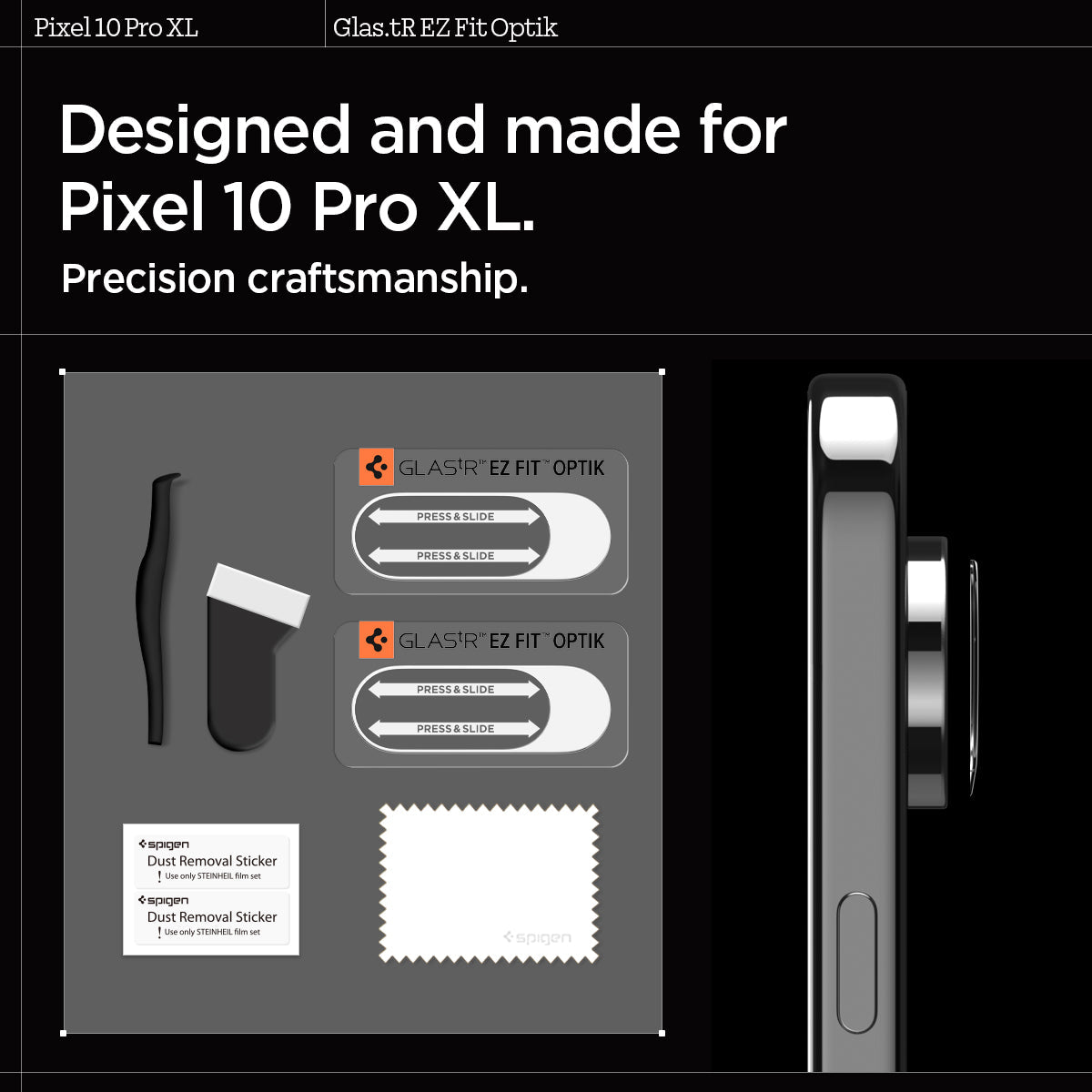 Pixel 10 Series - Optik EZ Fit Lens Protector