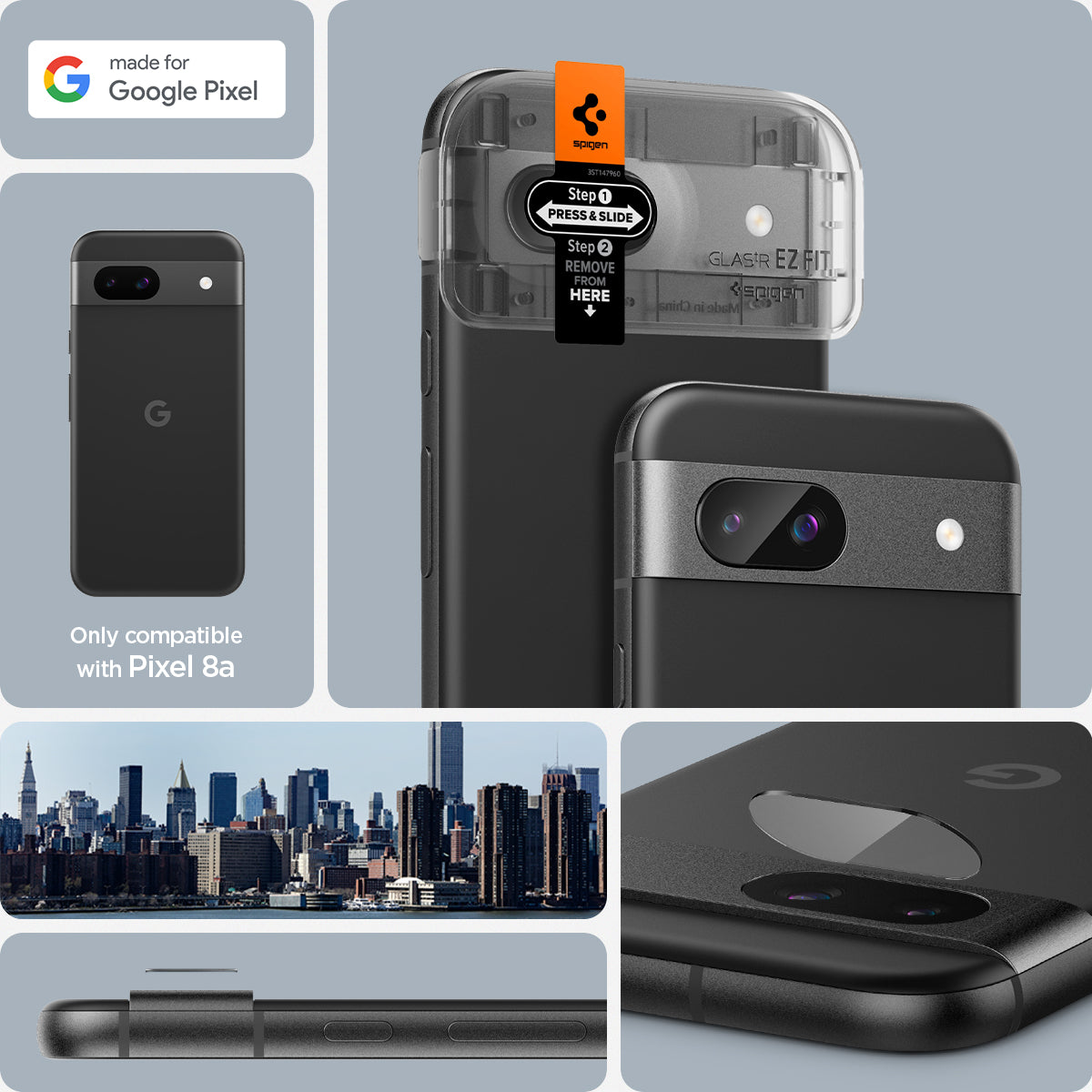 Pixel 8 Series - Optik EZ Fit Lens Protector