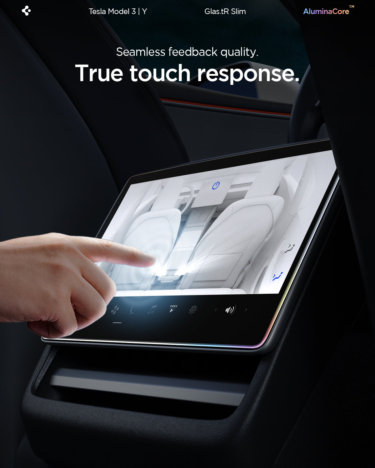 Tesla Series - Screen Protector Glas.tR SLIM (Rear)