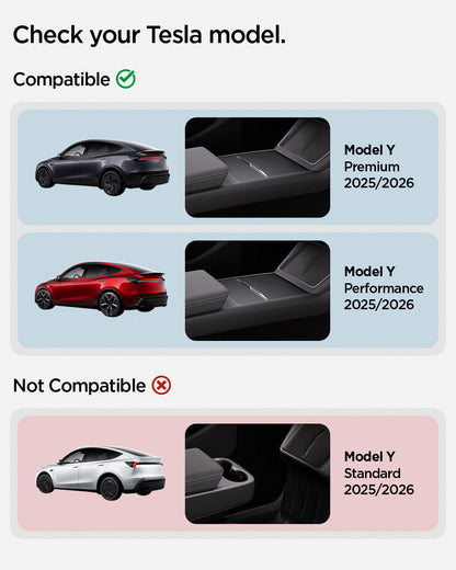 Tesla Series - Sliding Center Console Organizer with Bottle Holder | TO220SC