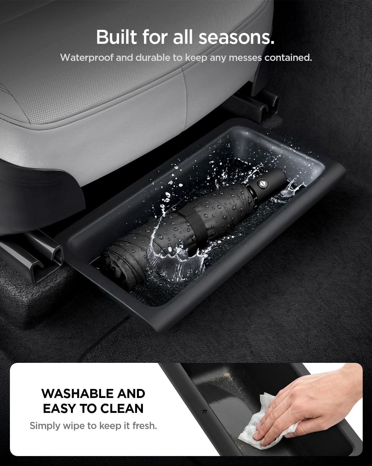 Tesla Series - Underseat Organizer Box | 2 Pack
