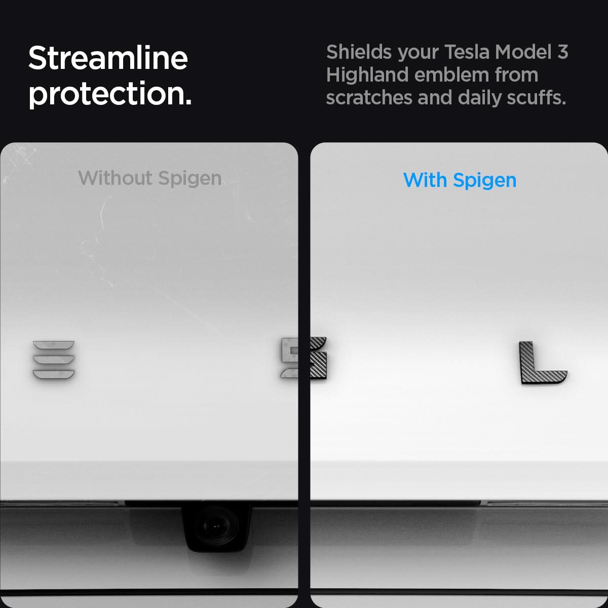Tesla Series - Rear Emblem Logo Cover | TO322H
