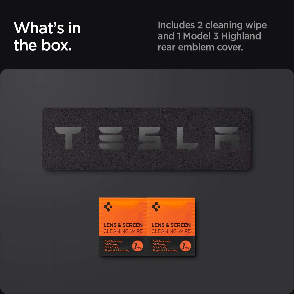 Tesla Series - Rear Emblem Logo Cover | TO322H