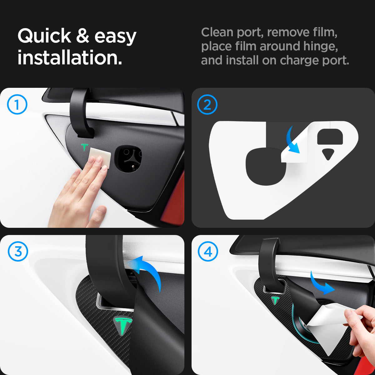 Tesla Series - Charging Port Inner Protective Film | TO420C