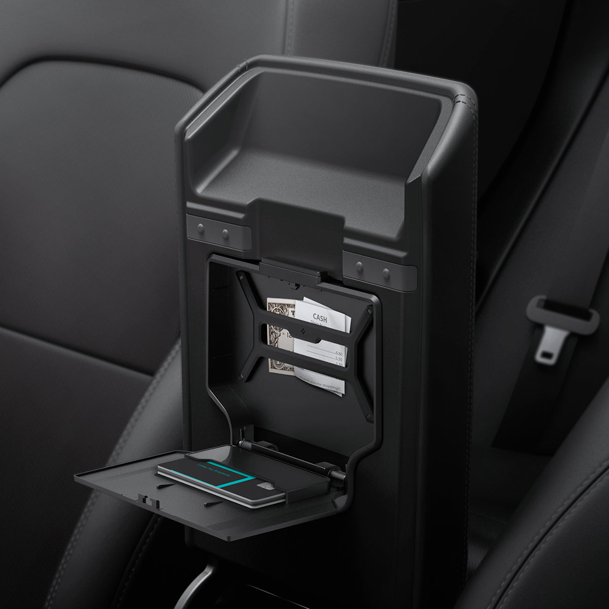 Tesla Series - Center Console Hidden Storage Box | TO221